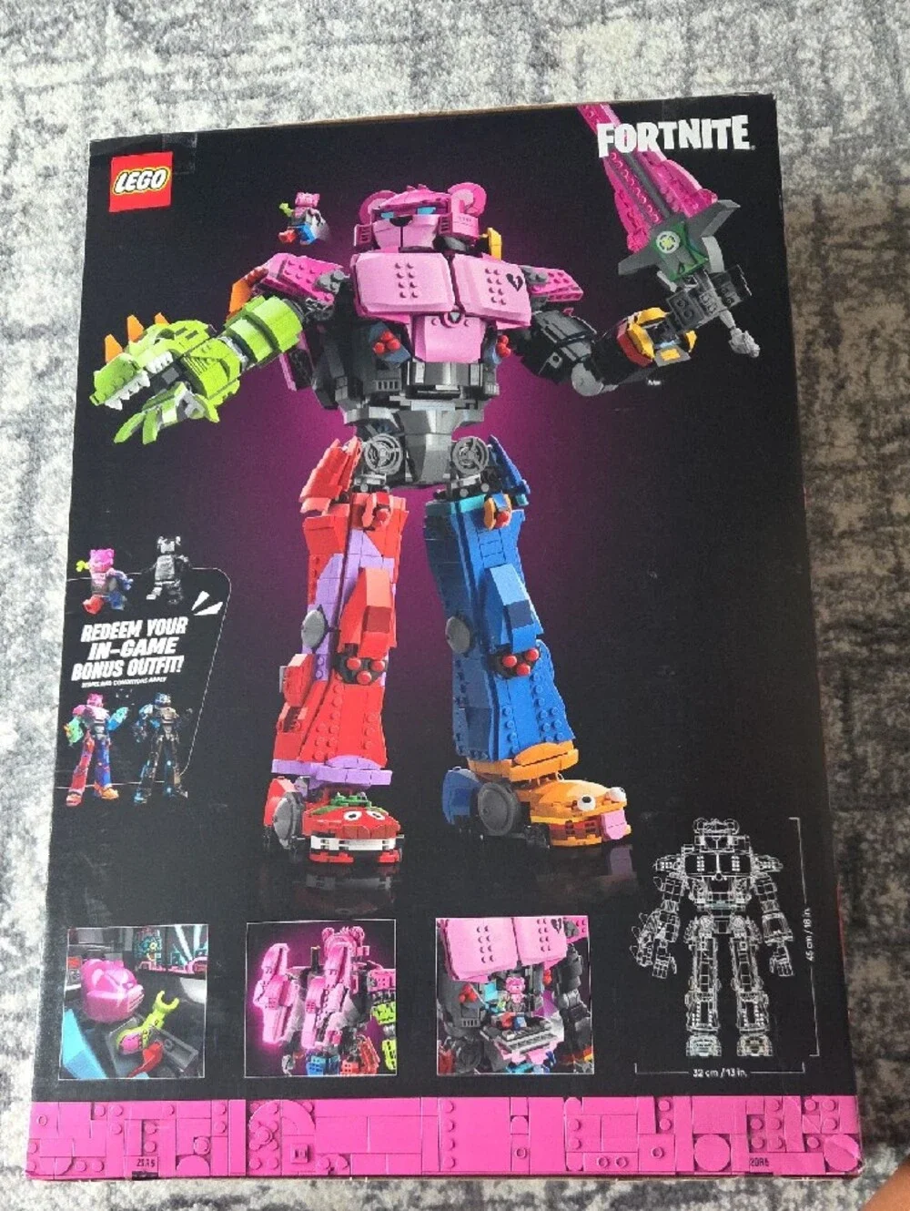 Lego Mecha Team Leader Bright Pink, Red, Blue, Green, Orange
